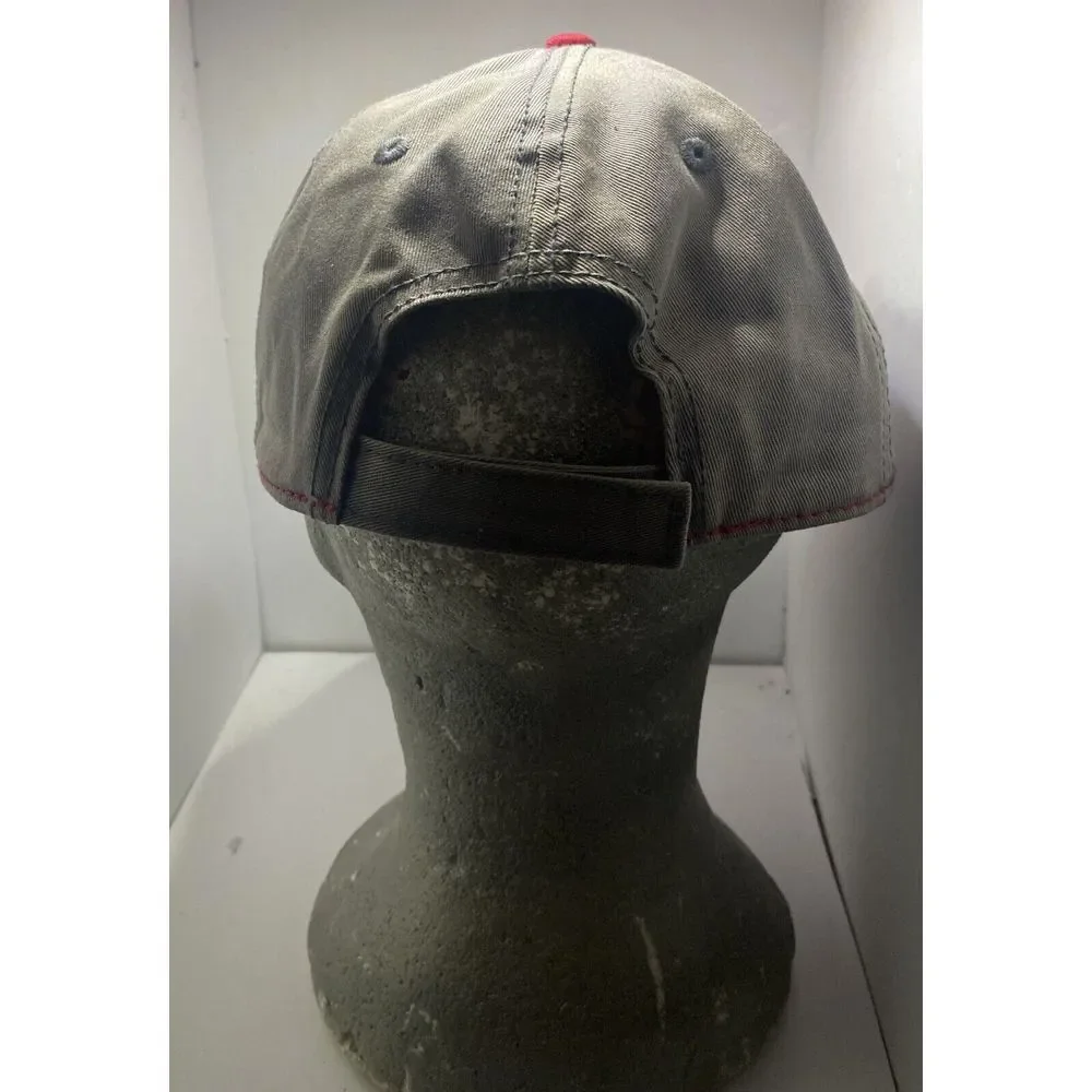 MFA Oil Embroidered Delegate Cap‎ Hat Adjustable Maroon Grey